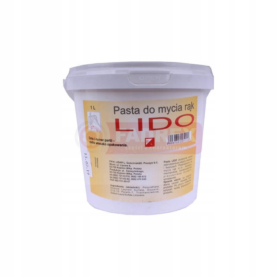 

Pasta do mycia rąk Lido 1L