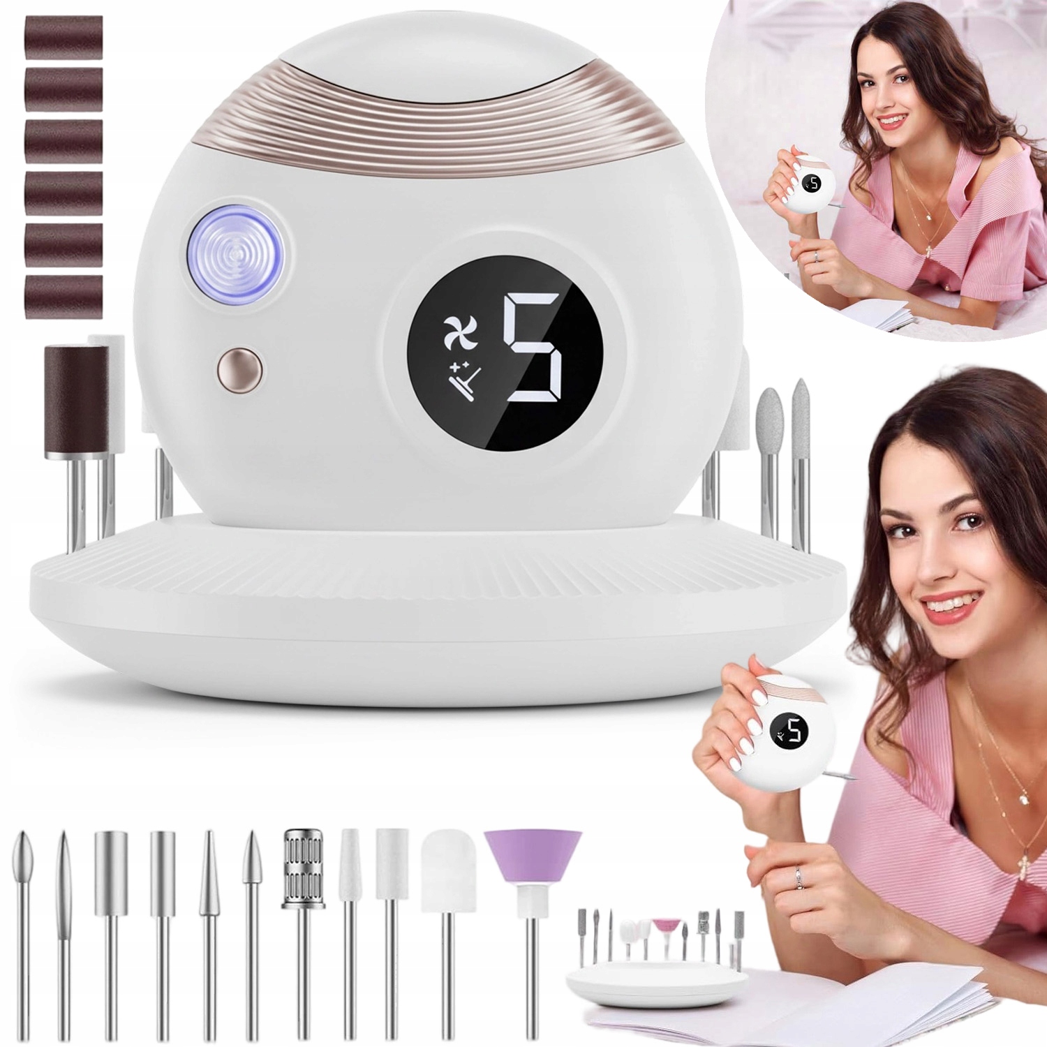 Elektrický Zastřihovač Nehtů, Stříhání, Sušení V Jednom