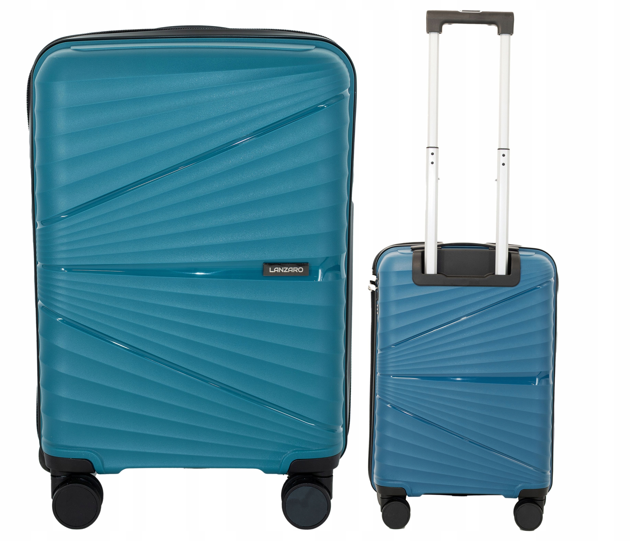 Walizka Kabinowa Mała Polipropylen Niezniszczalna Bagaż Tsa Lanzaro Turkus
