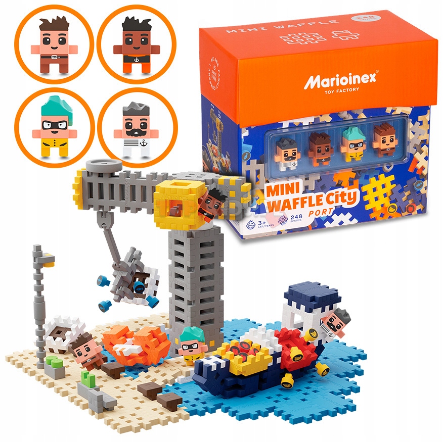 

Klocki wafle mini Port 248el 04176