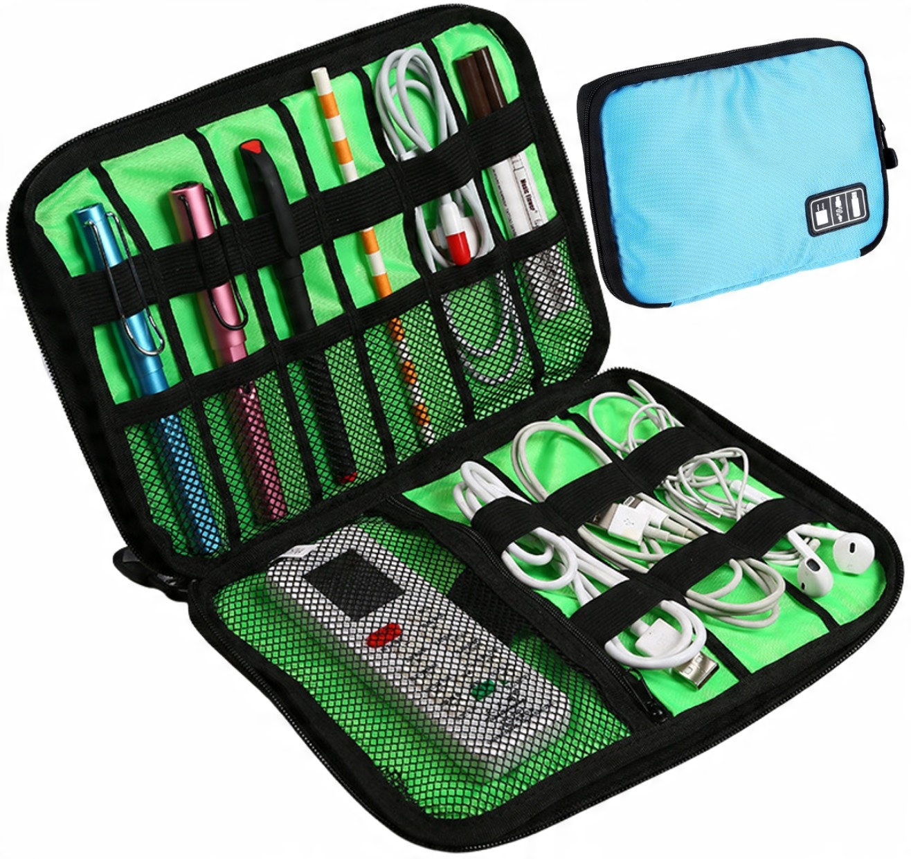

Organizer na ładowarki kable usb podróżna torba