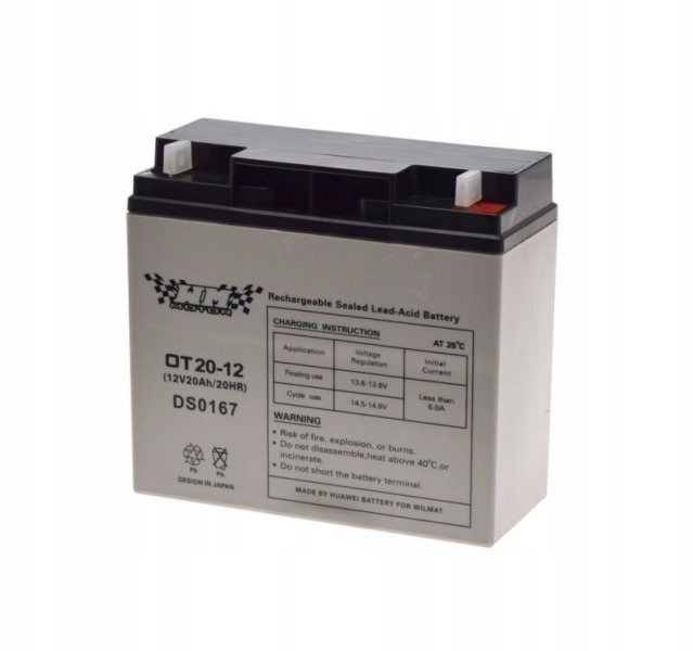 

Akumulator żelowy 20ah Wm Motor 12v OT20-12