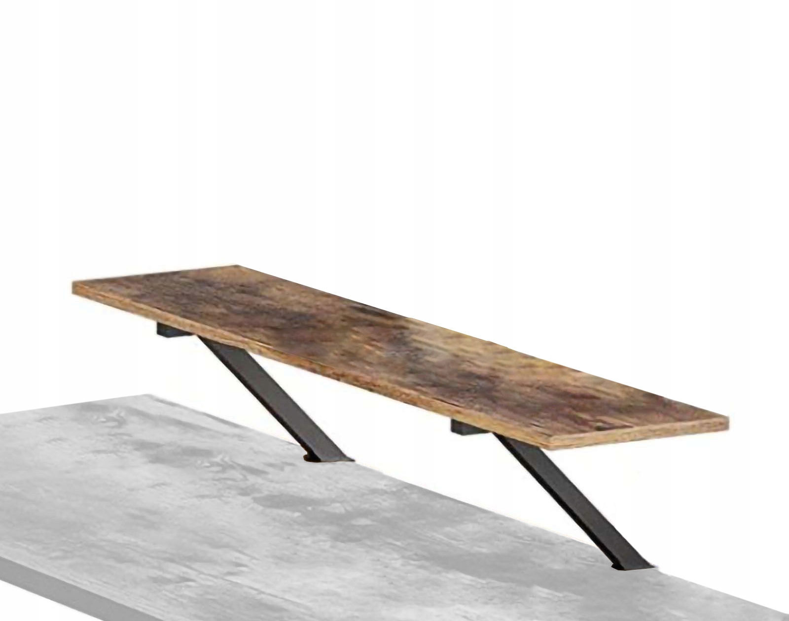 PÓŁKA BRĄZOWA POD MONITOR DOSTAWKA PODSTAWKA NA BIURKO PRAKTYCZNE