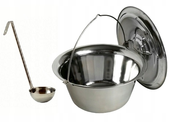 KOCIOŁEK WĘGIERSKI NIERDZEWNY 20l pokrywka chochla