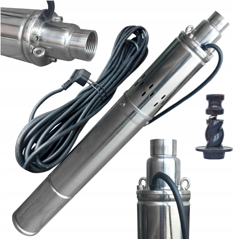 Pompa Głębinowa Śrubowa Do Wody Kręgów Podlewania 3'' Sqibo 0,55 kW 15M