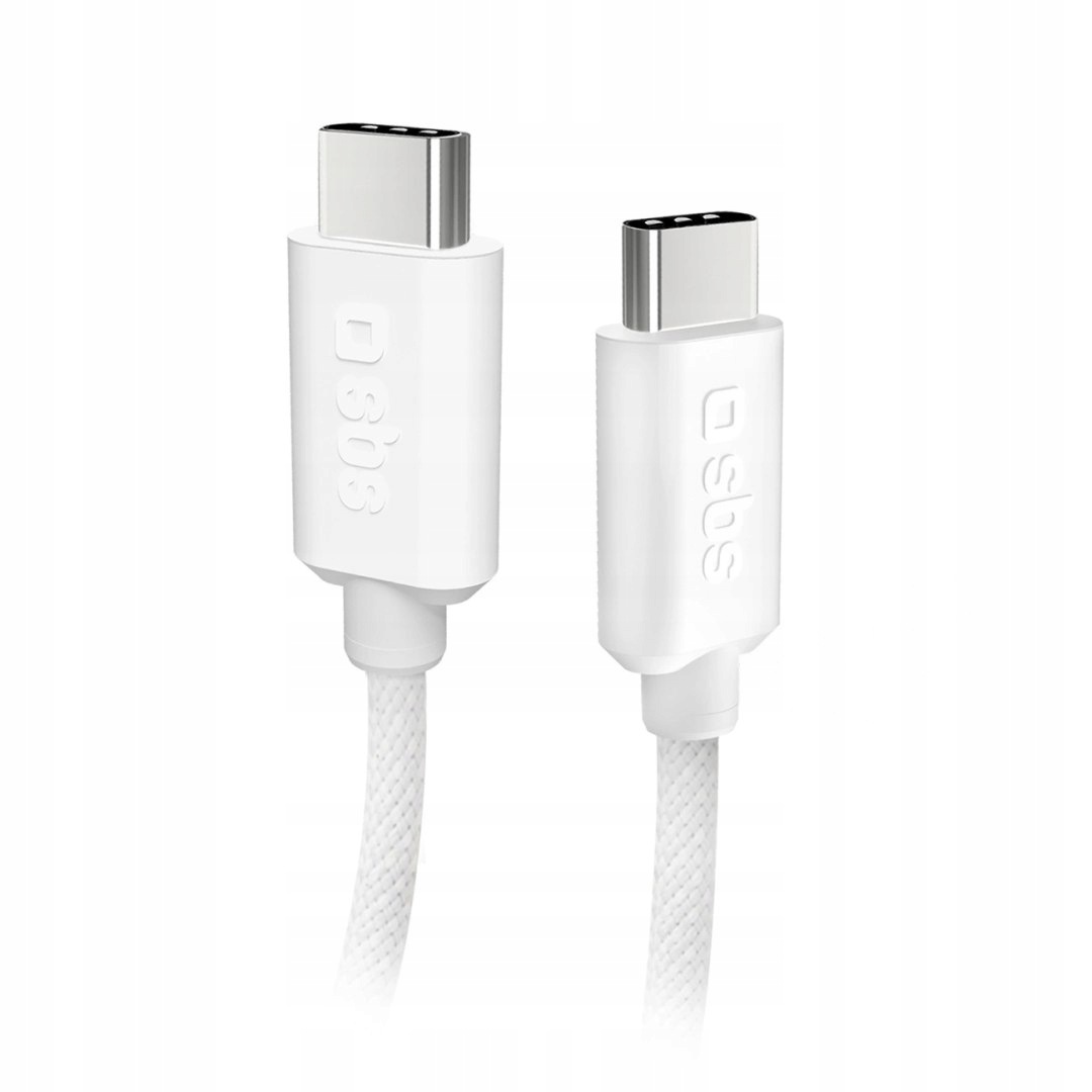 Kabel Sbs Tecabletissuetccg Usb-c Usb-c 1,5m 60W w oplocie szary
