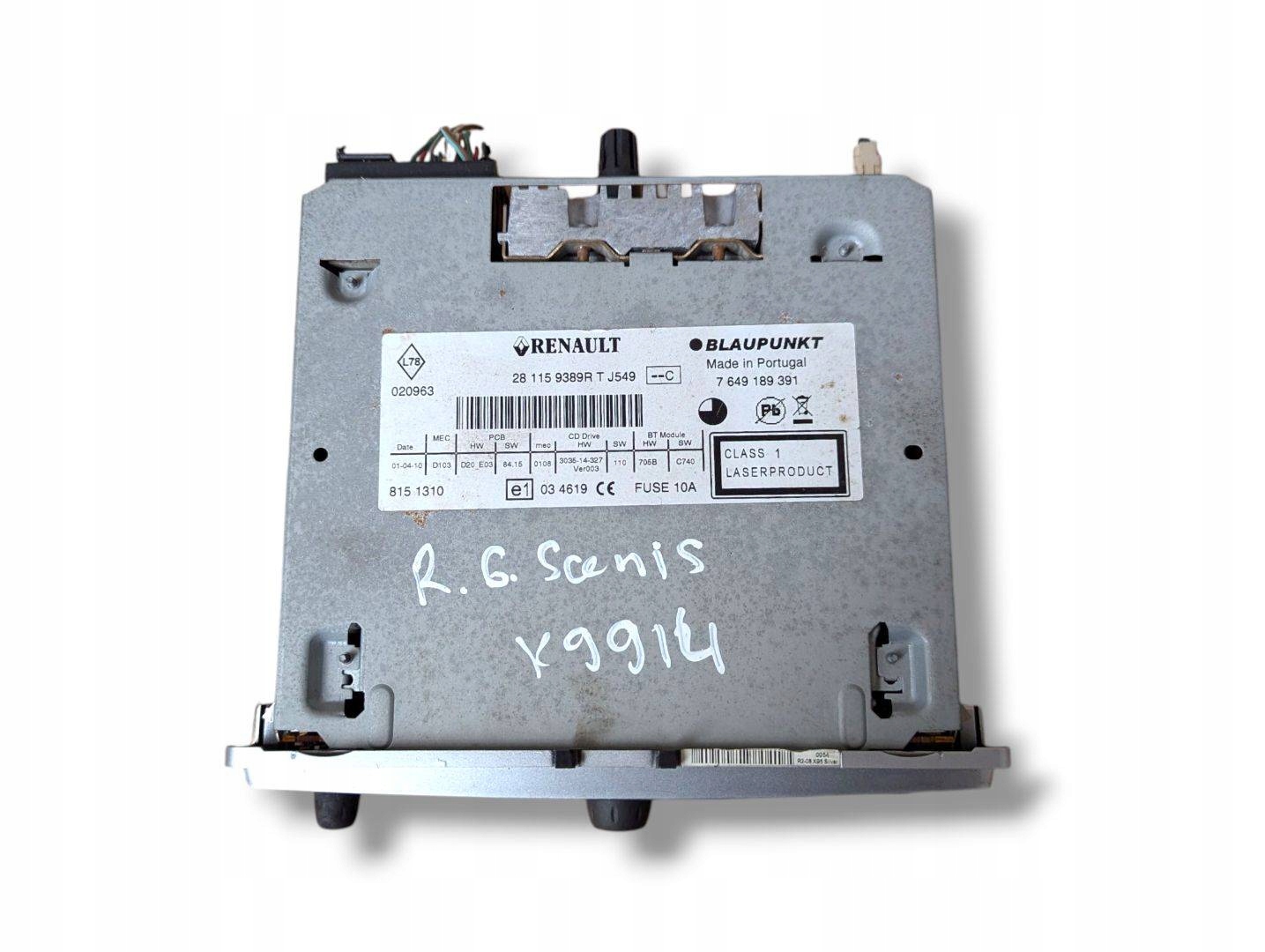 Radio samochodowe Renault Grand Scenic 3 2010 281159389R