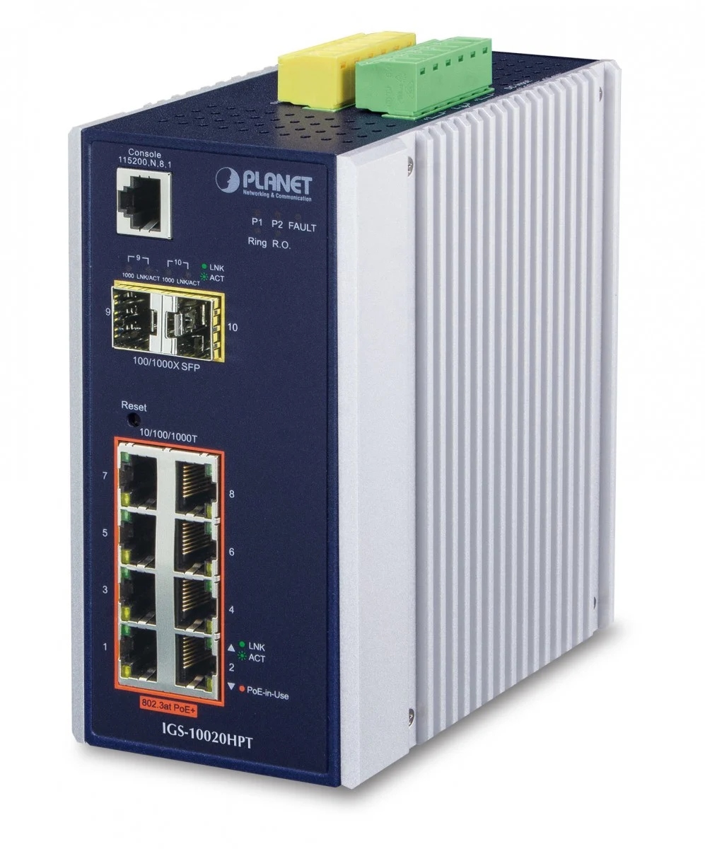 Planet IGS-10020HPT spravovateľný prepínač L2+ Gigabit Ethernet (10/100/1000)