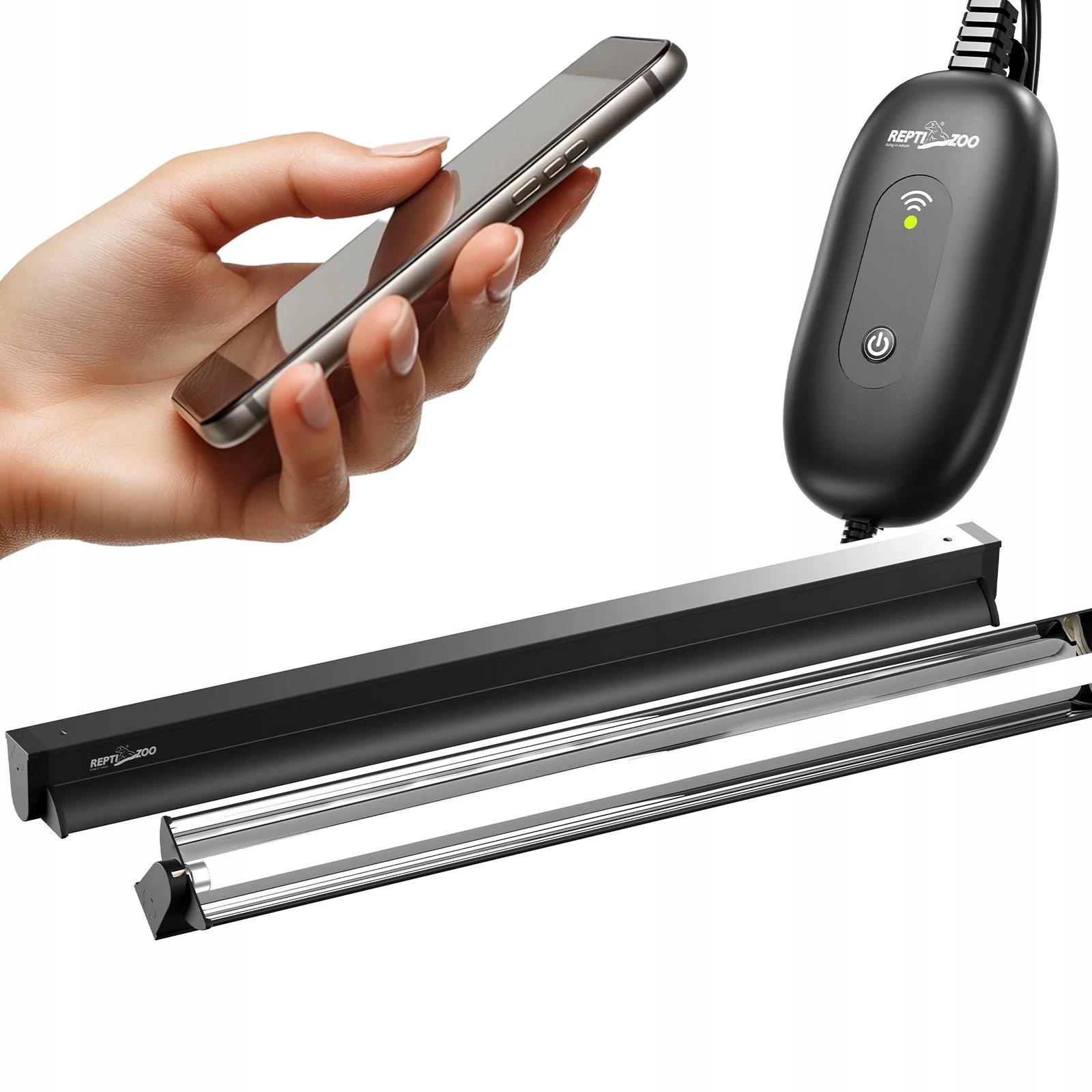 Uvb Lampa Do Terária 24W T5 Wifi Automatické Světlo S Aplikací Pro Terr