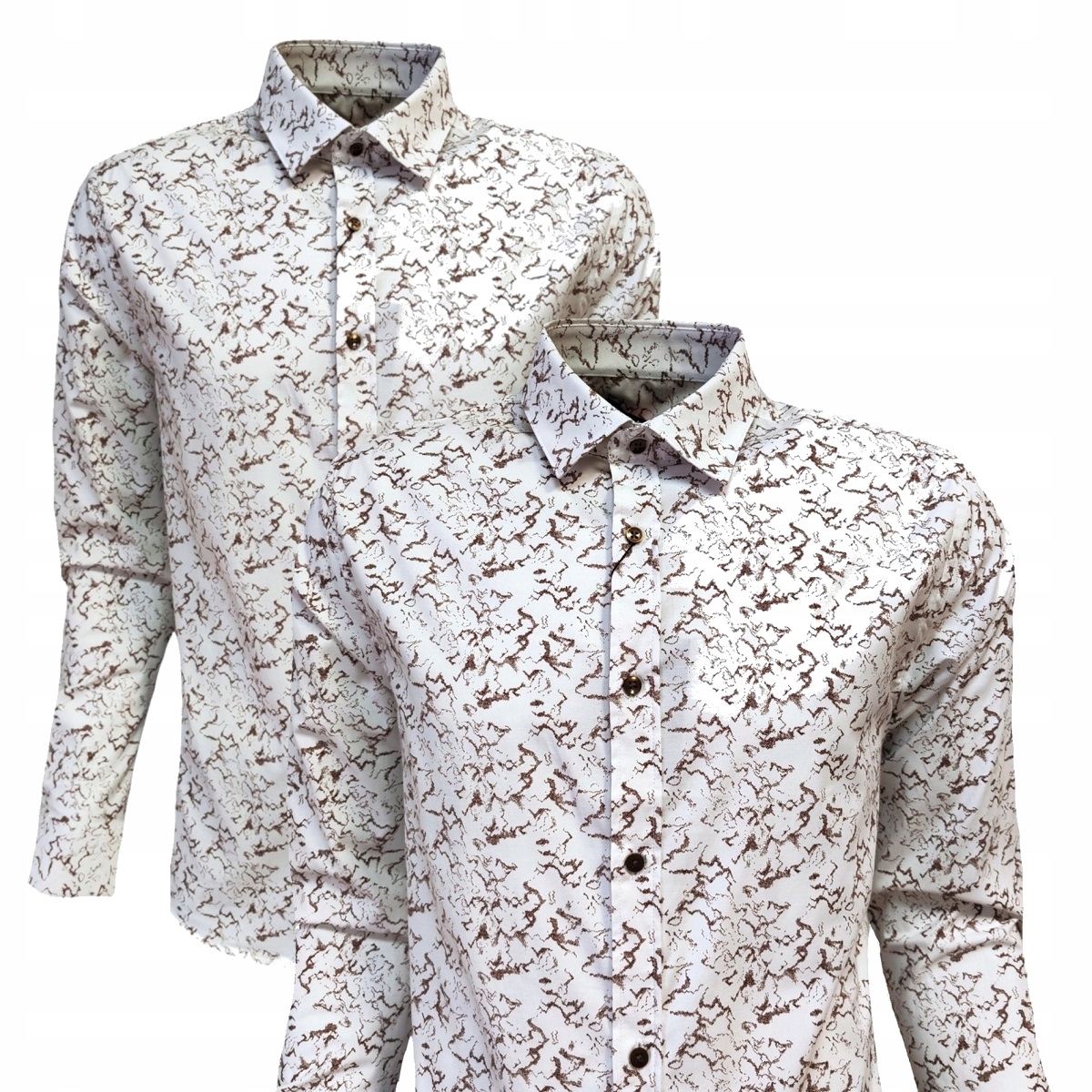 Návštěvnická Košile Casual Béžová Bavlna 3XL