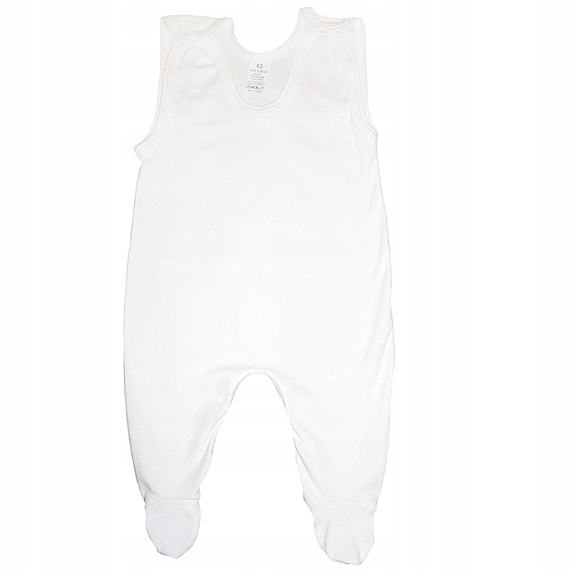 Śpiochy śpioszki 50 wcześniak gładkie całe białe