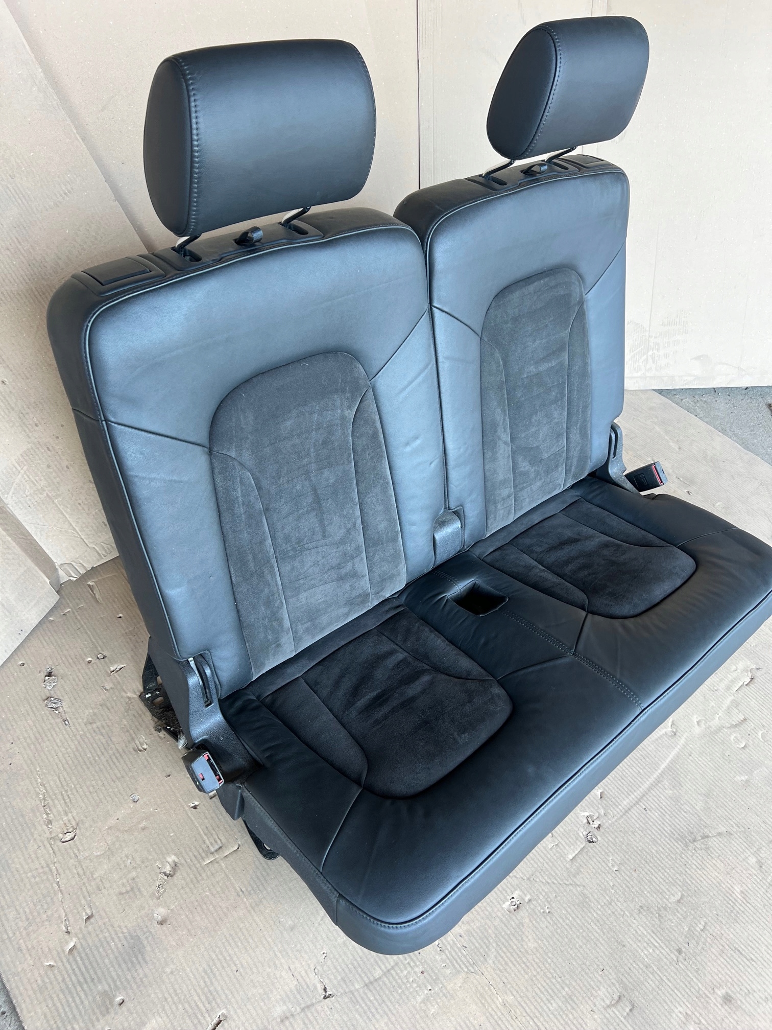AUDI Q7 4L Sitz III 3 RZAD Halbleder