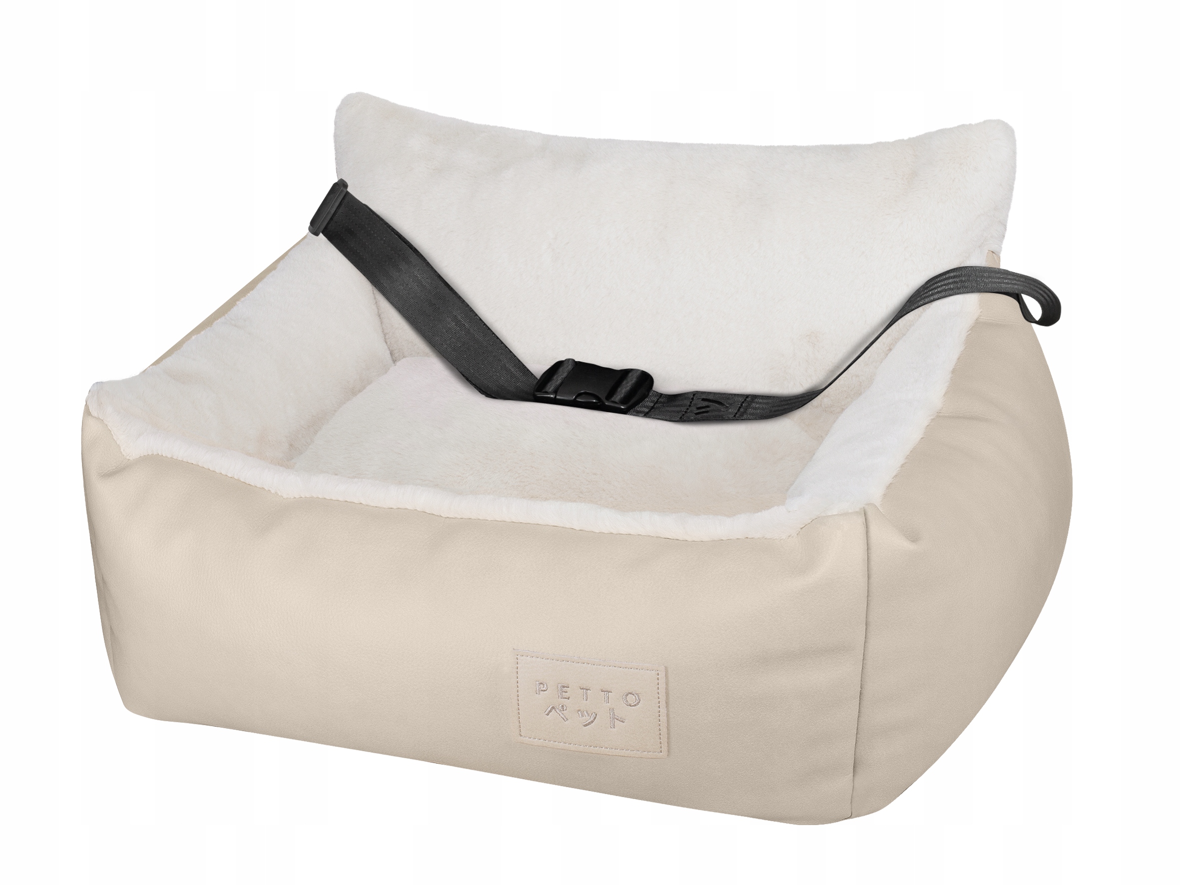 Levně Petto Oi Reza autosedačka pro psa Ecru single