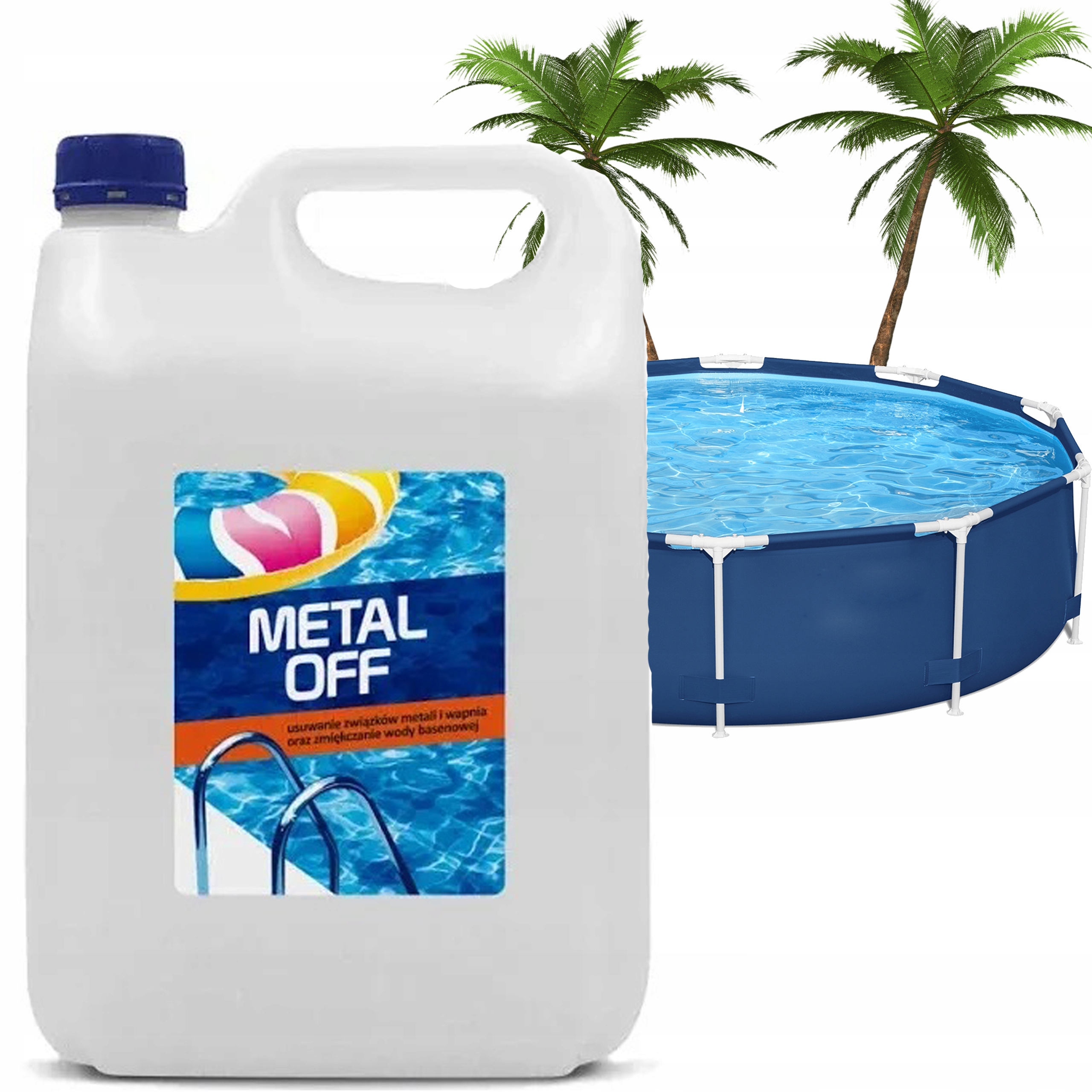 Gamix Metal Off Do Basenu Chemia Zmiękczacz Wody Usuwa Żelazo Wapń 4 Litry