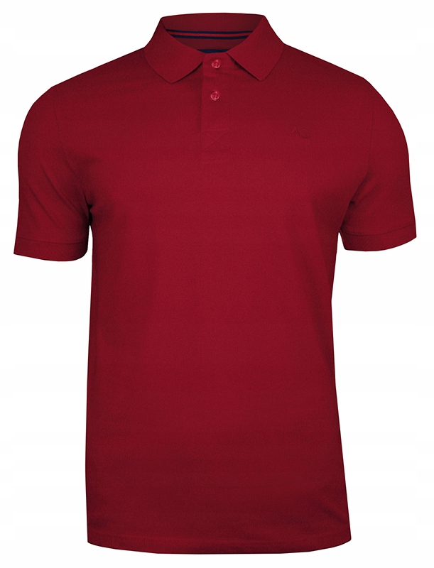 

Bordowa Męska Koszulka Polo -Adriano Guinari -XL