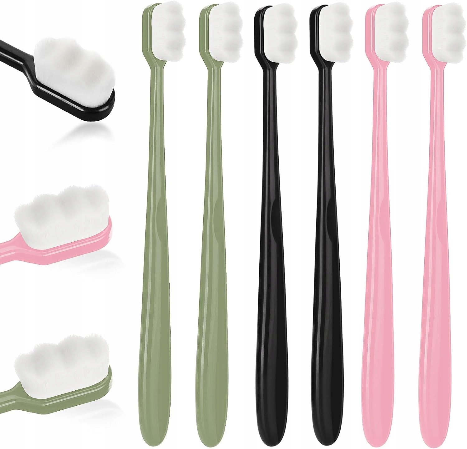 NANO SZCZOTECZKA DO ZĘBÓW WRAŻLIWYCH MIĘKKA 6SZT