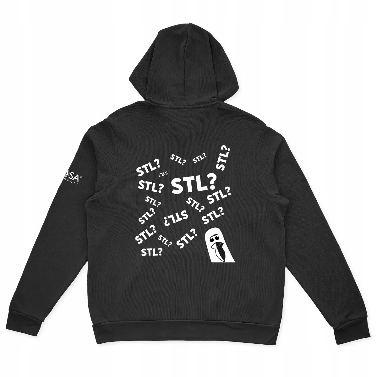 Bluza bawełniana "stl Stl?" dla fana Druku3D Rosa 3D S