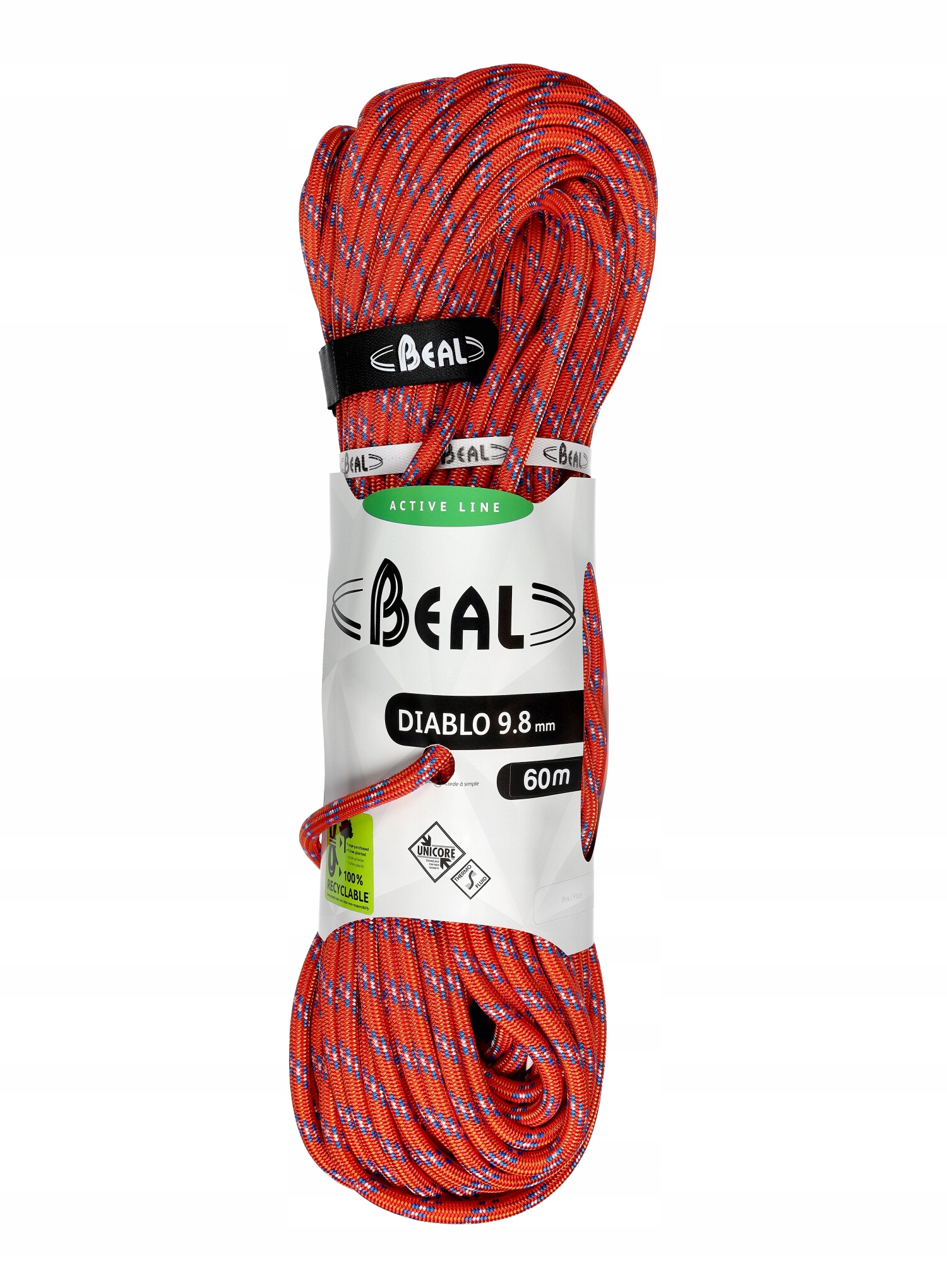 Horolezecké lano Beal Diablo 9,8 mm 60 m Unicore červené