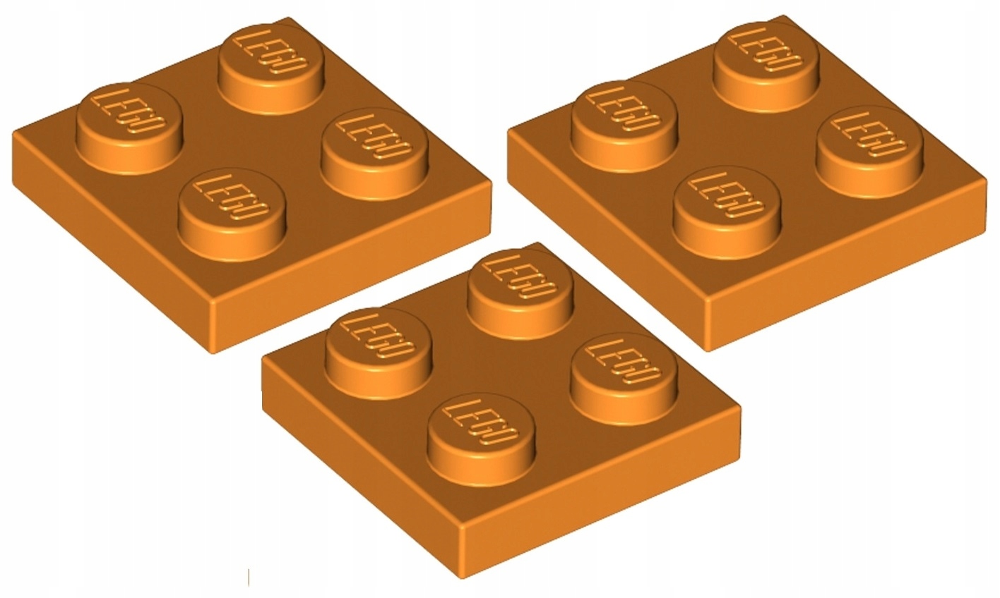 

Lego Płytka 2x2 Pomarańczowa (3022/4159007) 3szt