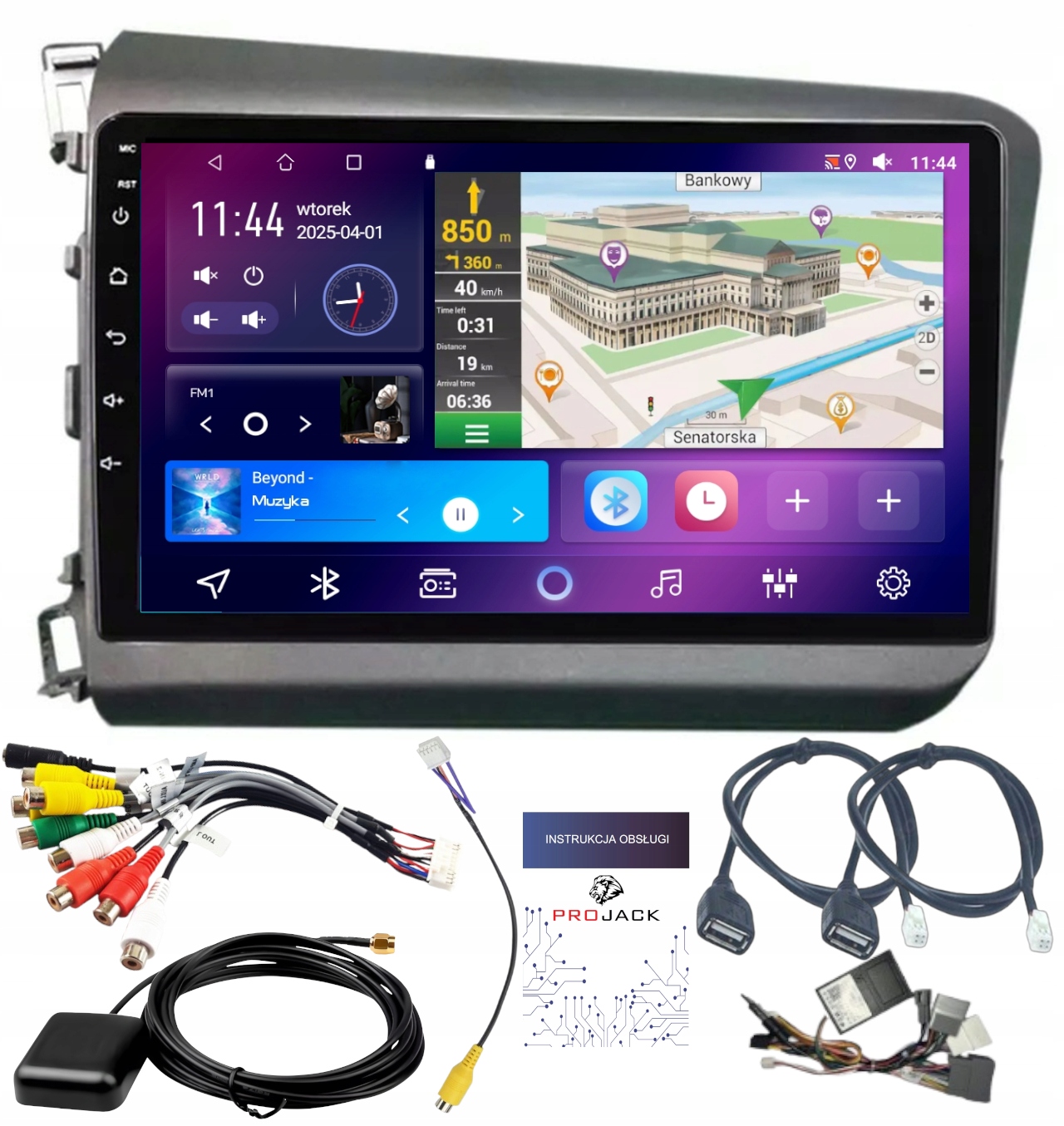 Autorádio Carplay Honda CIVIC 2012-2015 Android Wifi 4GB 64GB