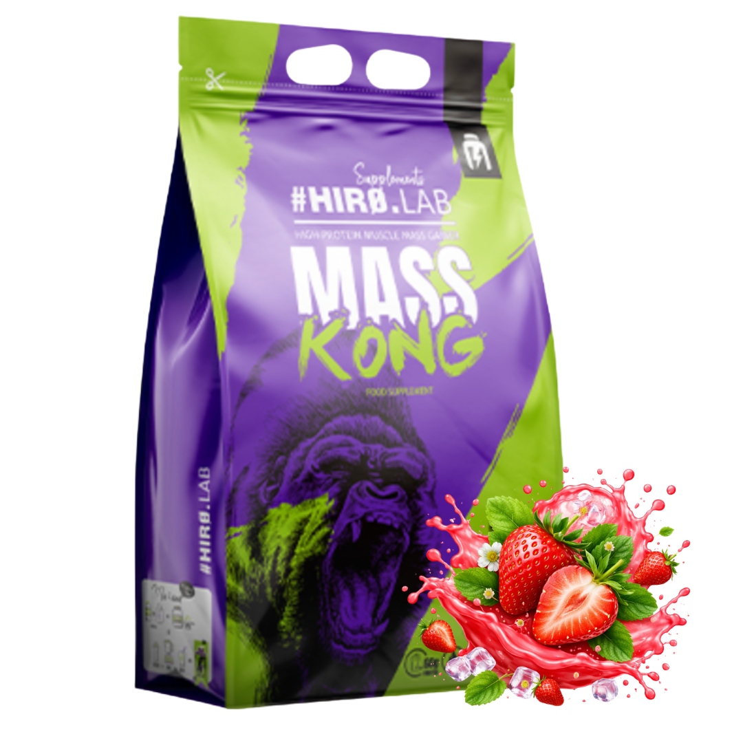 Hiro.lab Mass Kong 3000g gainer masovka jahodová příchuť