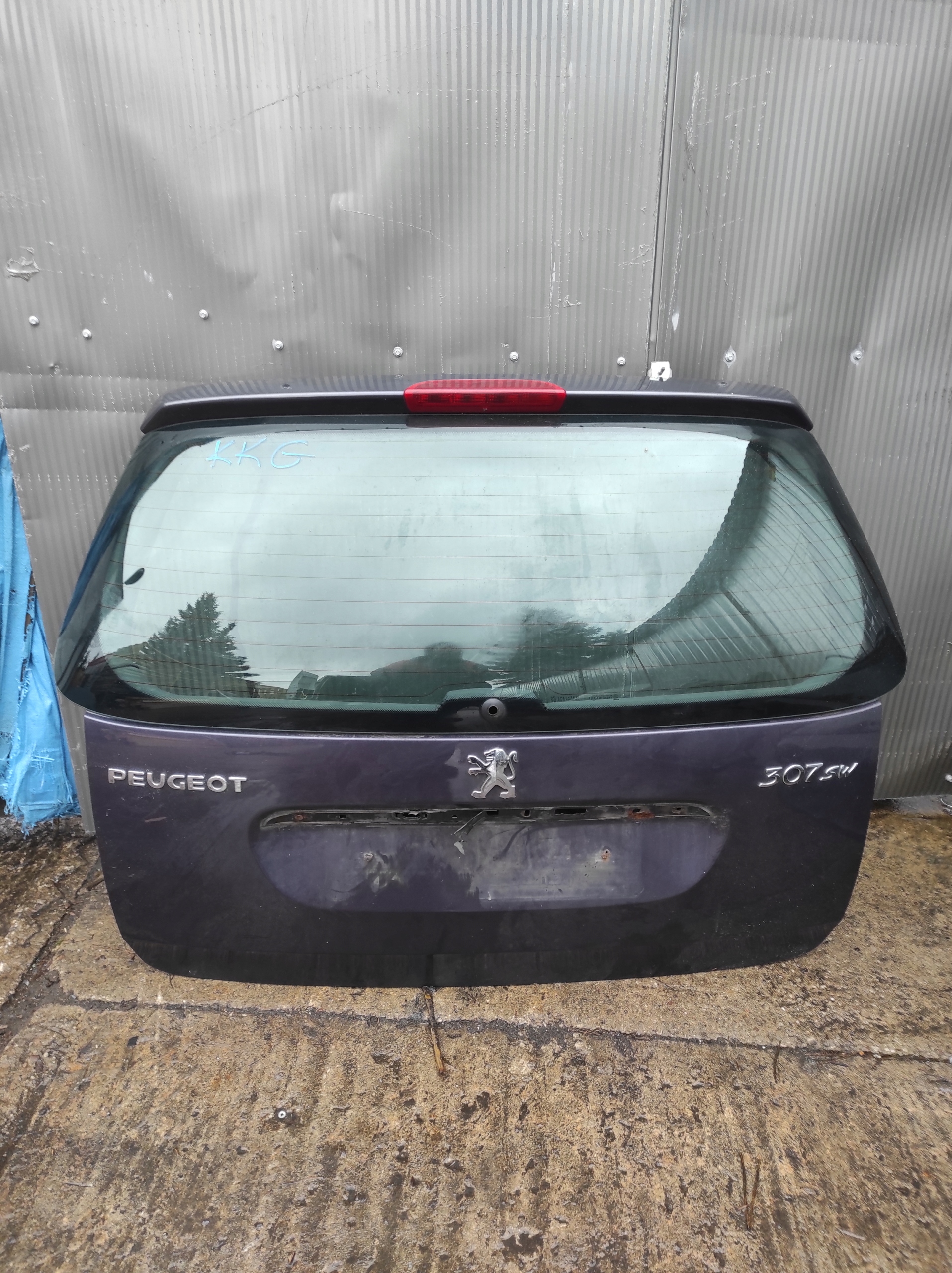 PEUGEOT 307 SW KOMBI boot doors boot colour KKG
