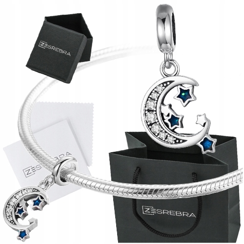 

Charms Księżyc I Gwiazdy do Pandora srebro 925