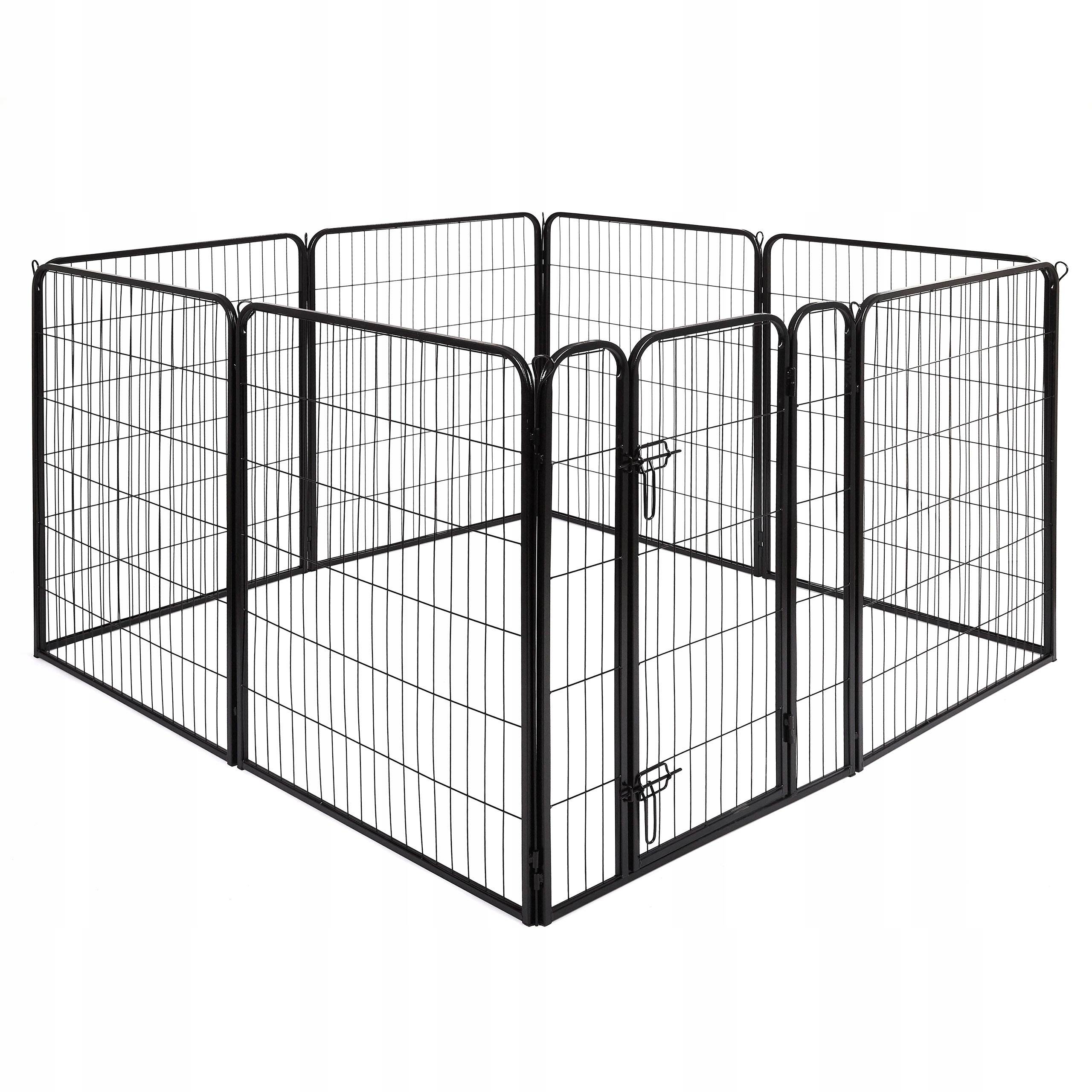 Levně Kovová Kotec bez prahu pro psa – L Heavy 8 panelů 77 × 101 cm