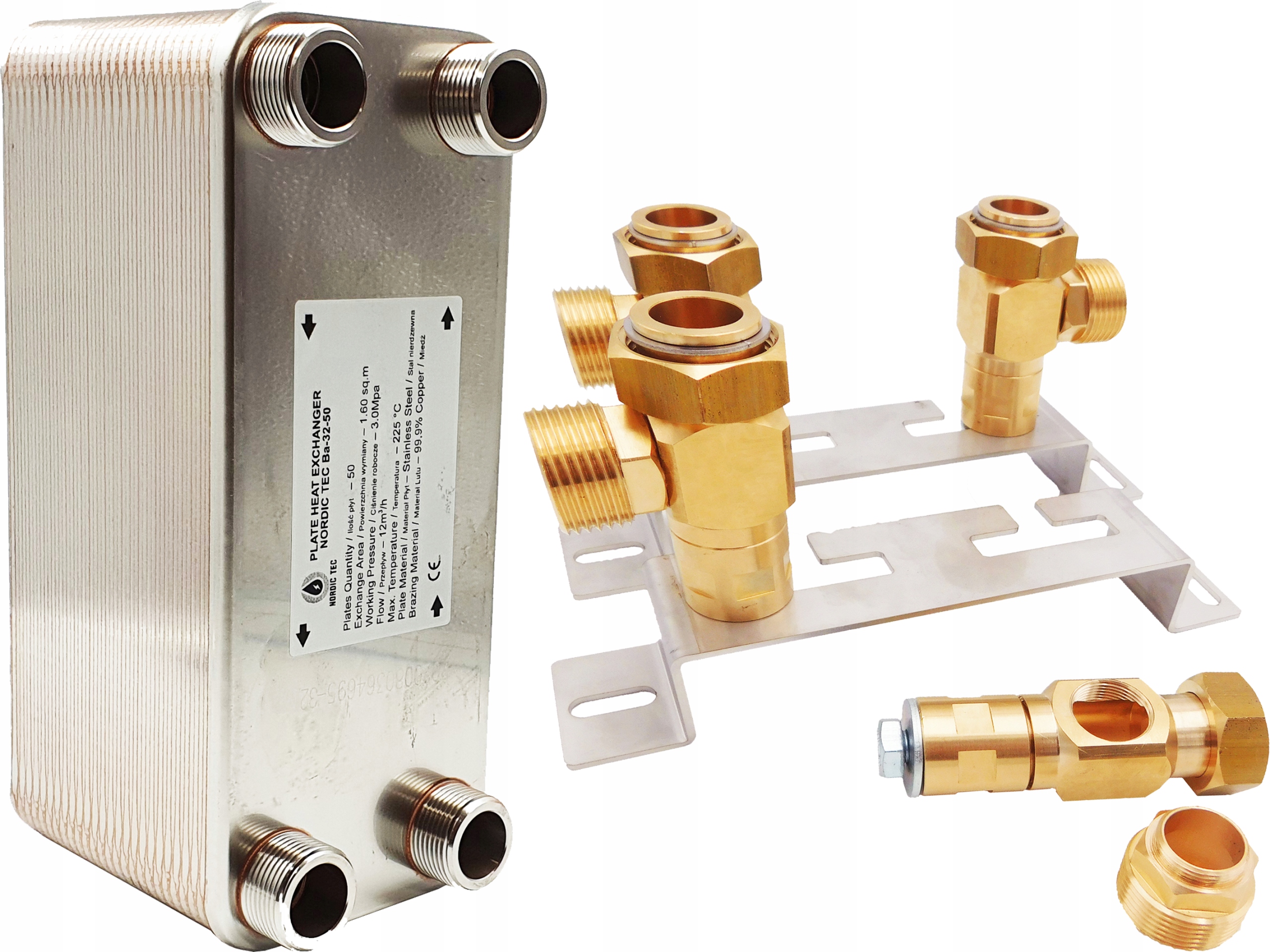 

Wymiennik Ciepła 50płyt 110 kW 1" + Śrubunek