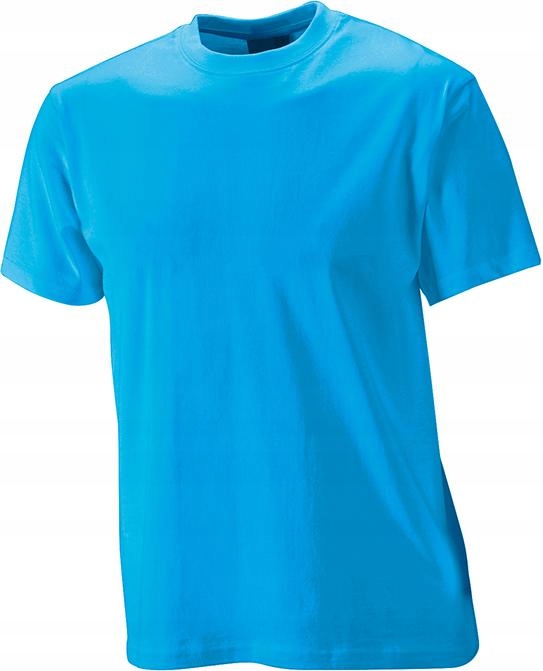 

T-shirt męski koszulka bawełniana XXL turkusowy