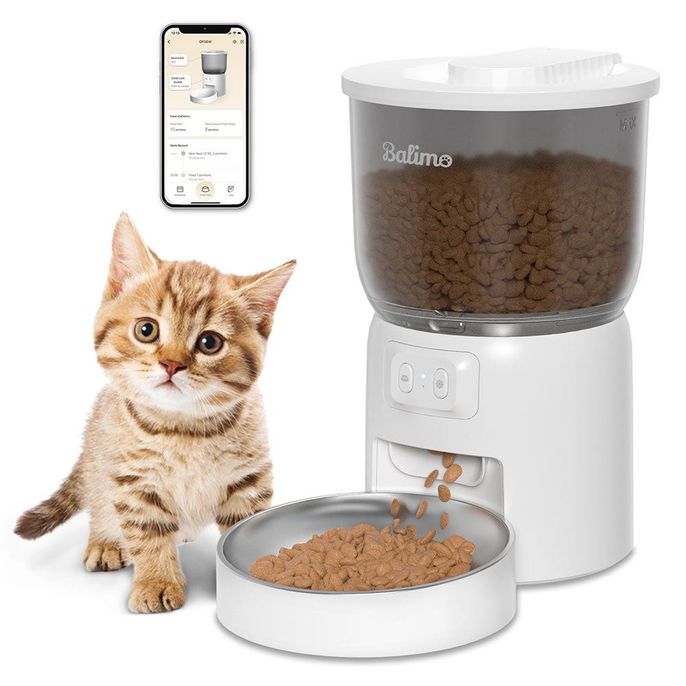 Levně Automat na krmení z plastu Balimo bílý 3 lskl