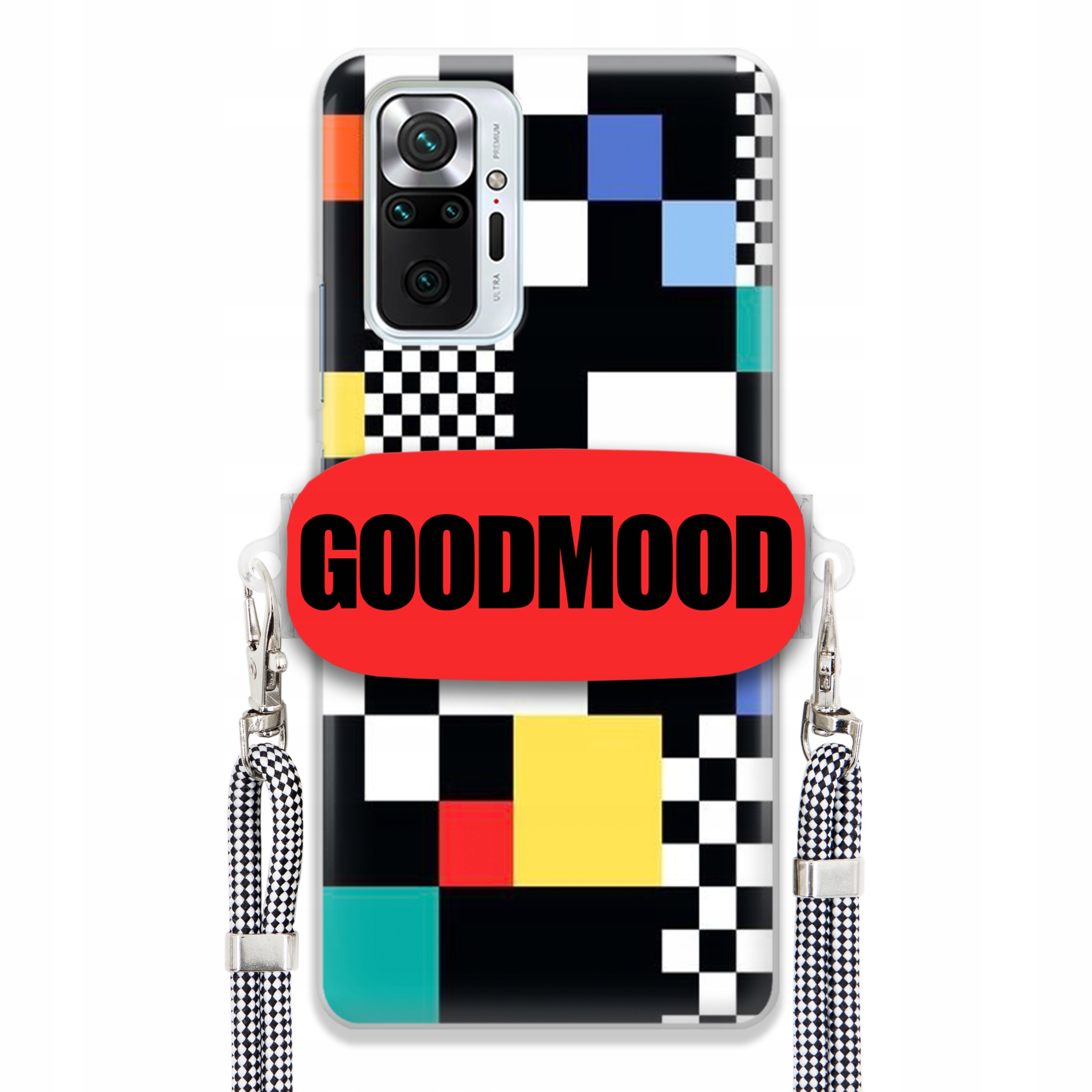 Puzdro Pre Xiaomi Redmi Note 10 Pro Case Držiak Vodítko Zebra Pixelart MIX Vzory