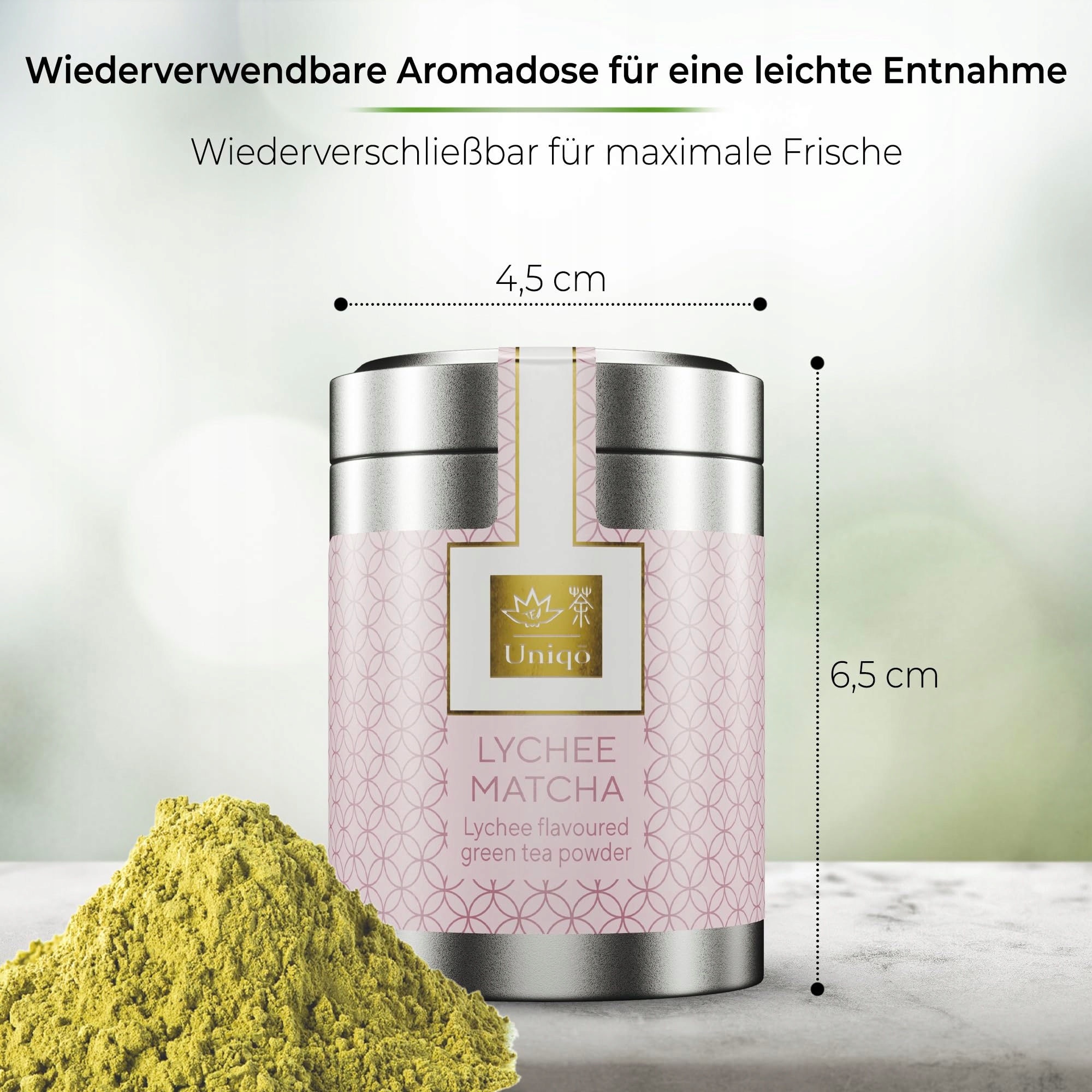 TEA UNIQO Litchi Matcha Proszek Do Bubble Tea Bez Sztucznych Barwników — miniatura 6