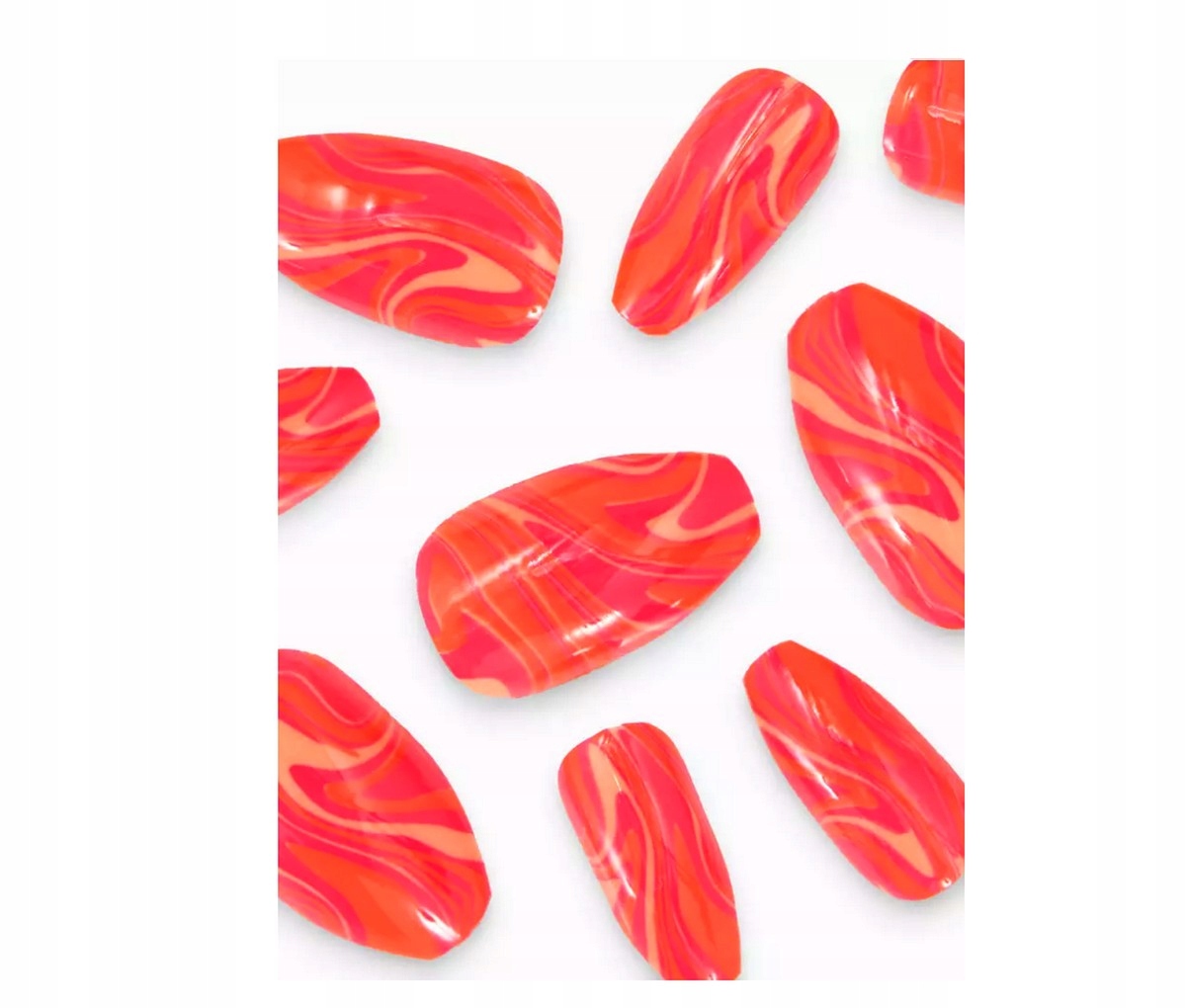 Tipsy sztuczne paznokcie Primark Marbled 24