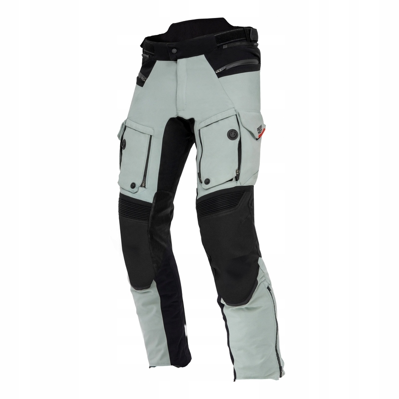 Textilné Motocyklové Nohavice Rebelhorn Range Grey Black Red (xs)