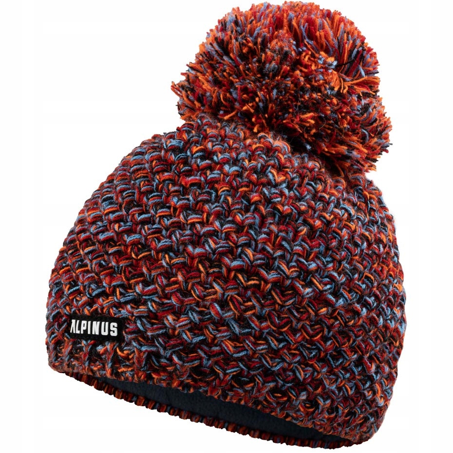 Czapka Damska Zimowa Alpinus Z Pomponem Uniwersalna Jesień/Zima