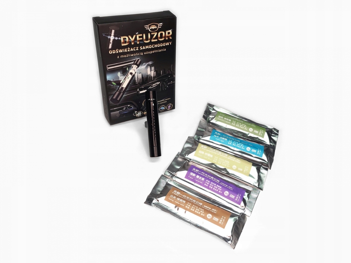 ZAPACH SAMOCHODOWY DO AUTA SAMOCHODU + 5 WKŁADÓW Producent inny