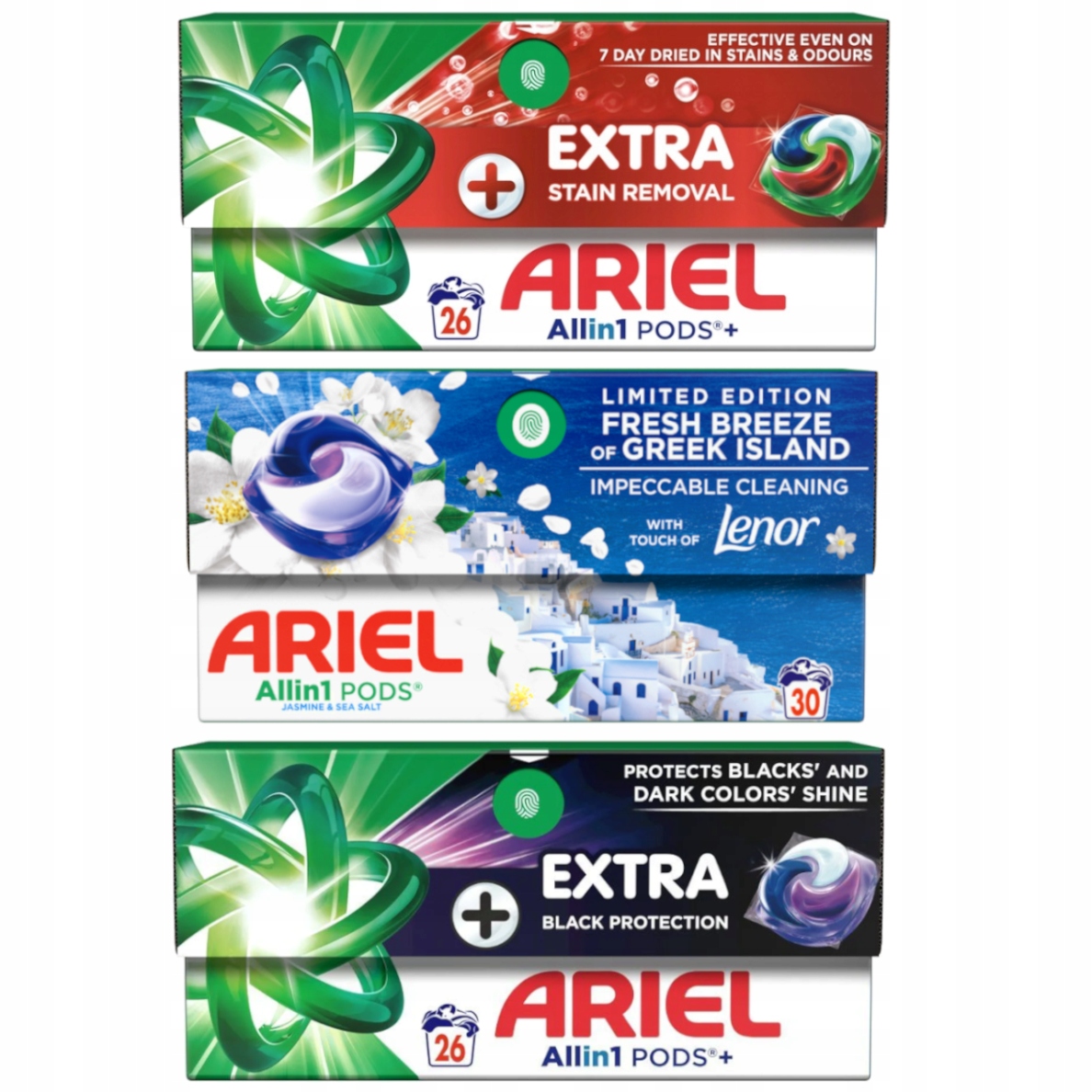 Levně Sada Kapsle Ariel Pods Mix barev bílá černá 82 kapsle