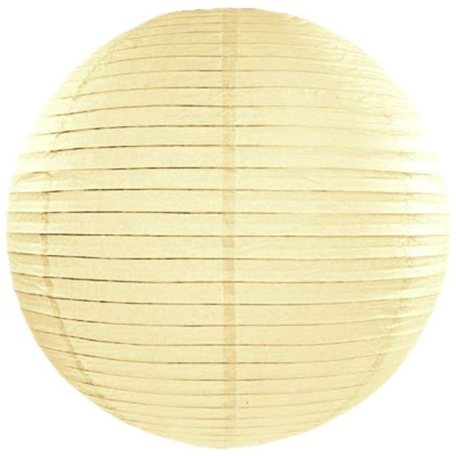 

Lampion papierowy Kremowy kula dekoracja ślub 35cm