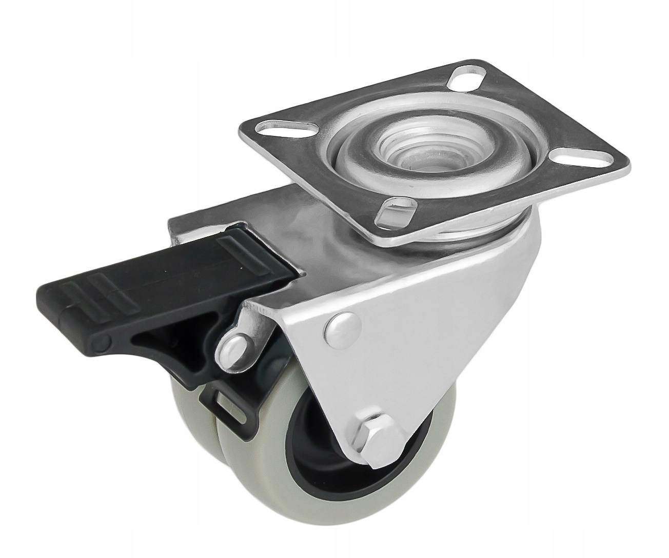 

Podwójne Koło 50mm Skrętne Koło Skrętne Z Hamulcem