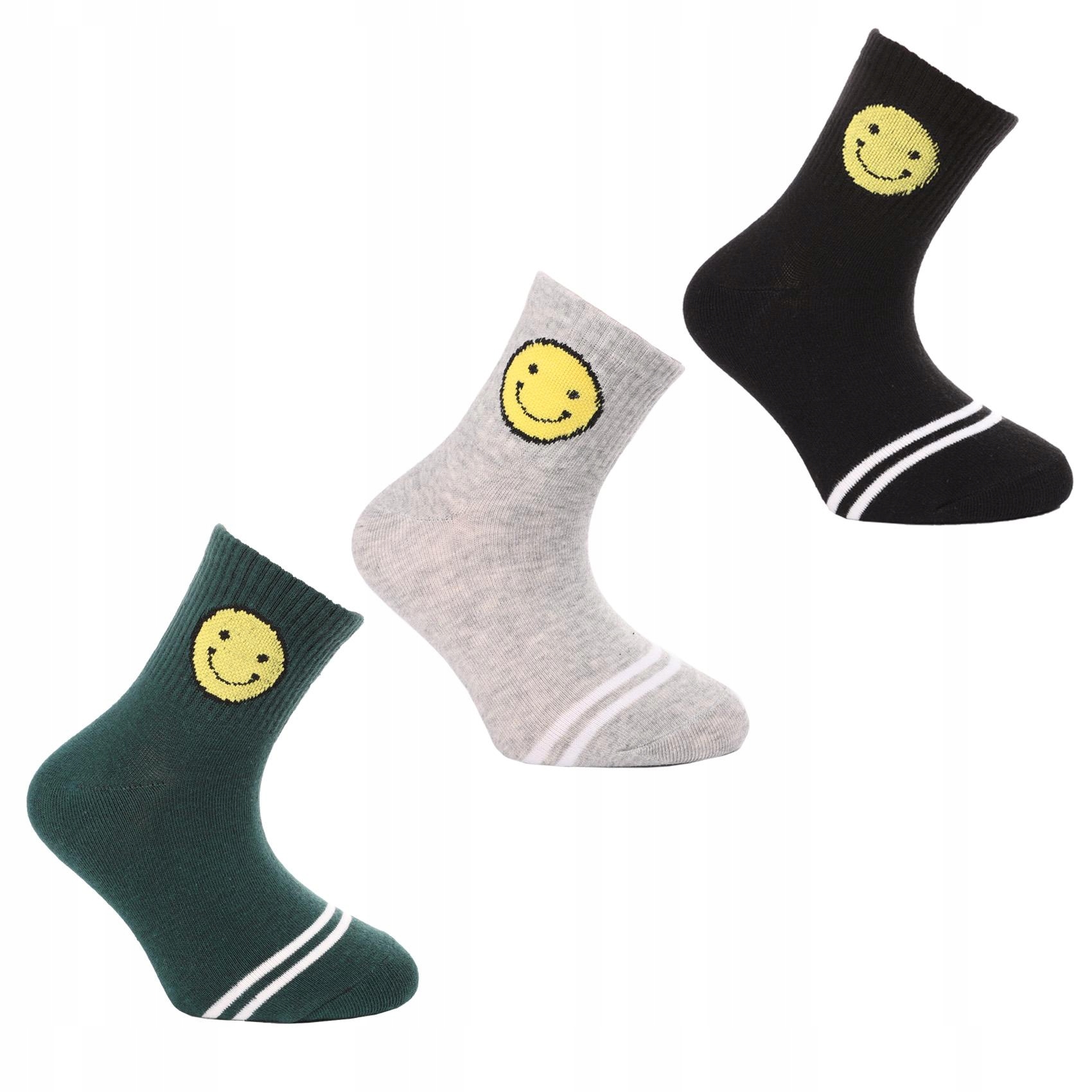 

3 X Skarpety Skarpetki Zabawne Smile 27-30