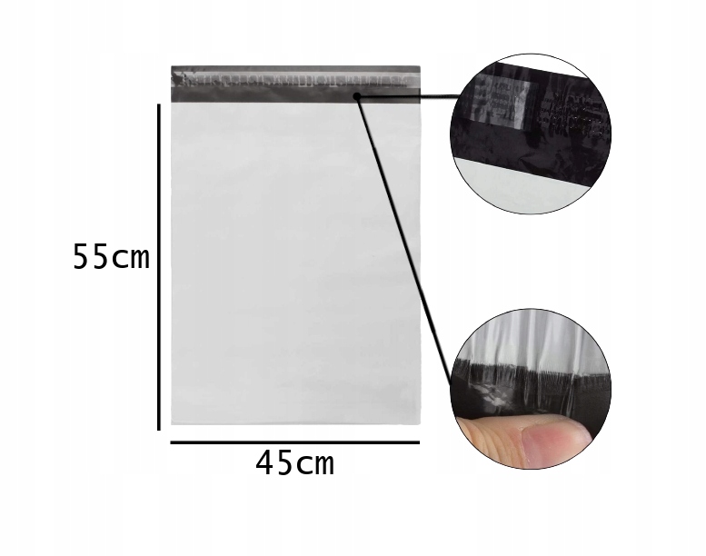 FOLIOPAKI KURIERSKIE 450x550 KOPERTY Foliopak 4XL Mocne 100 szt Marka Ironpack
