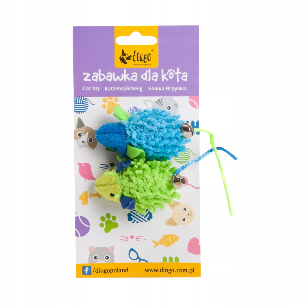 

Dingo Zabawka Dla Kota Myszki "mop" 2szt