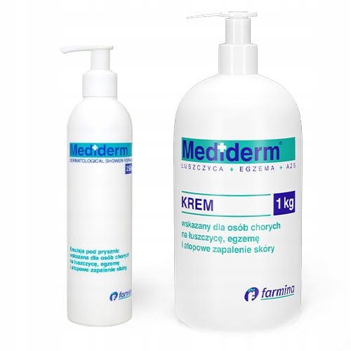 

Zestaw Mediderm Emulsja pod prysznic 250g+Krem 1kg