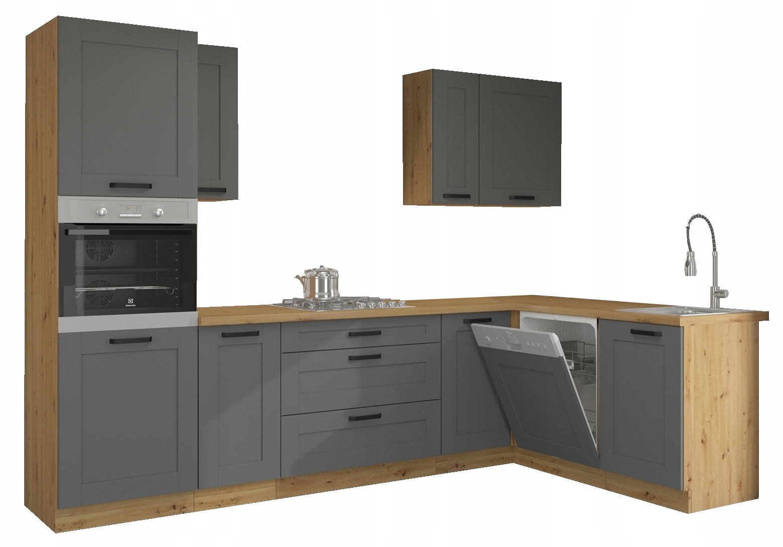 Kuchyňská linka Orlando 2 s tlumením dovírání Artisan Dust Grey