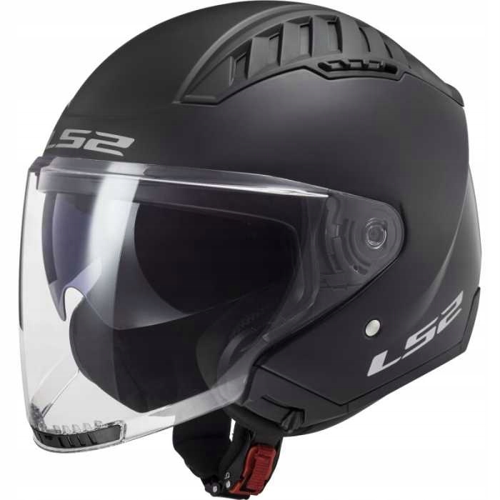 LS2 OF600 Copter II Matt Black 06 Bezpečná Motocyklová Prilba Otvorená