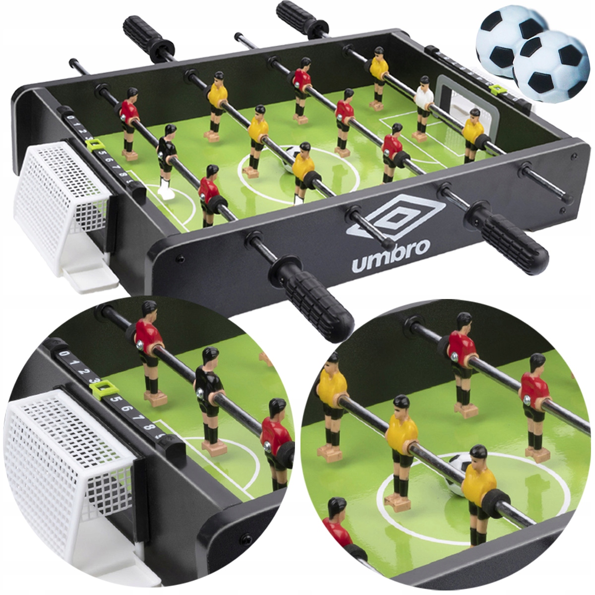 Stół do piłkarzyków 47x31x9cm piłka nożna gra mecz Mini Piłkarzyki stołowe