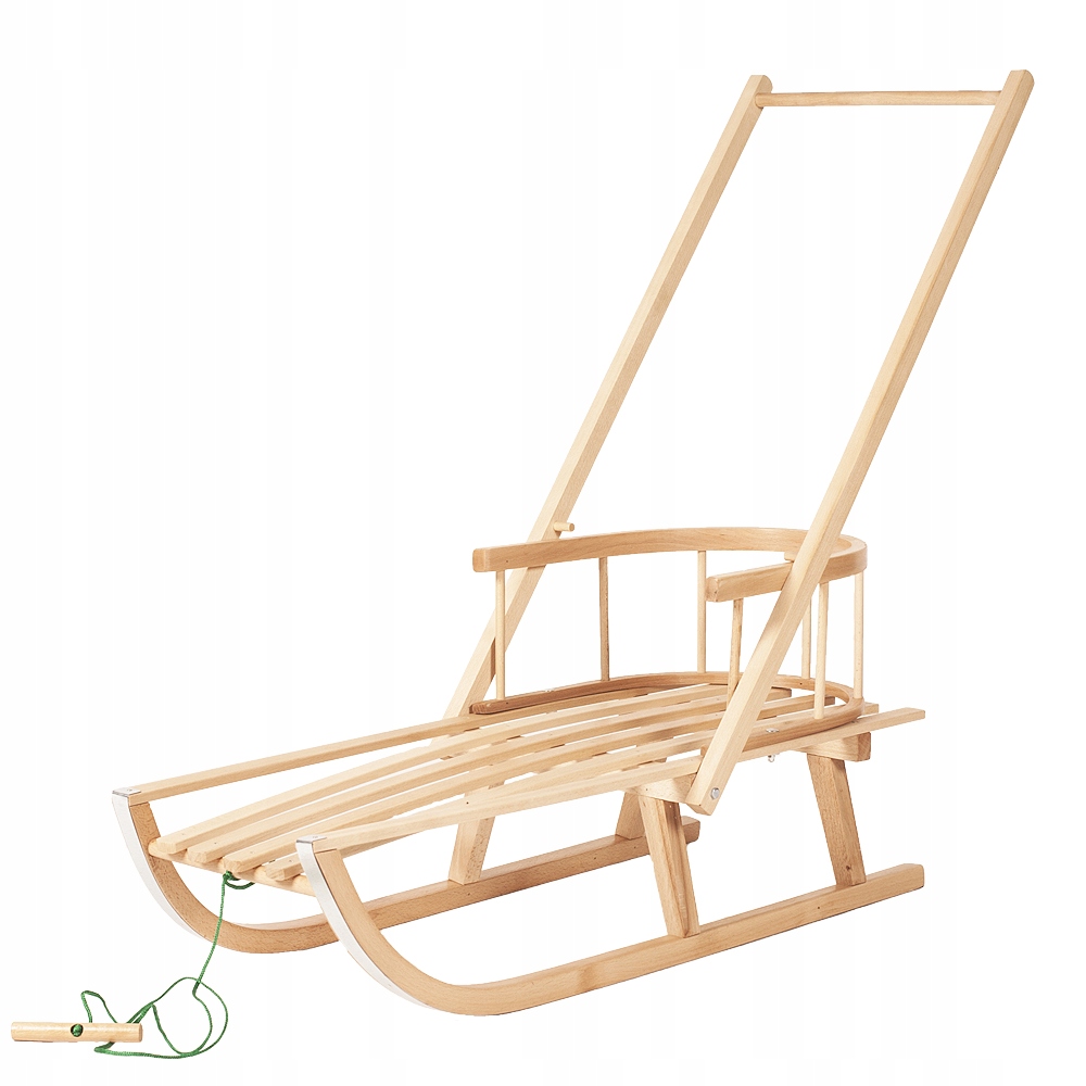 Drewniane sanki z Pchaczem dla dzieci Producent San-Drew
