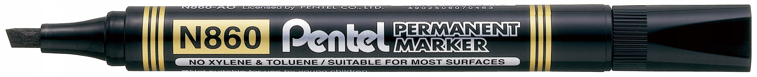 

Marker permanentny Pentel N860 czarny ścięty