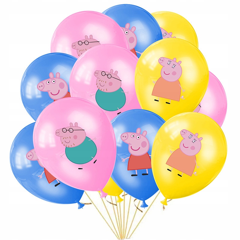 BALONY ŚWINKA PEPPA ZESTAW BALONÓW URODZINOWYCH Marka inna
